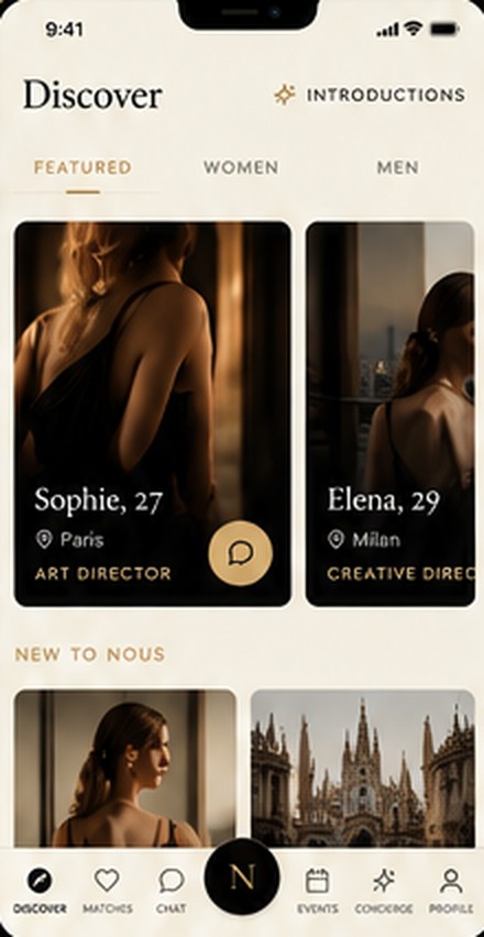 NOUS app — Discover